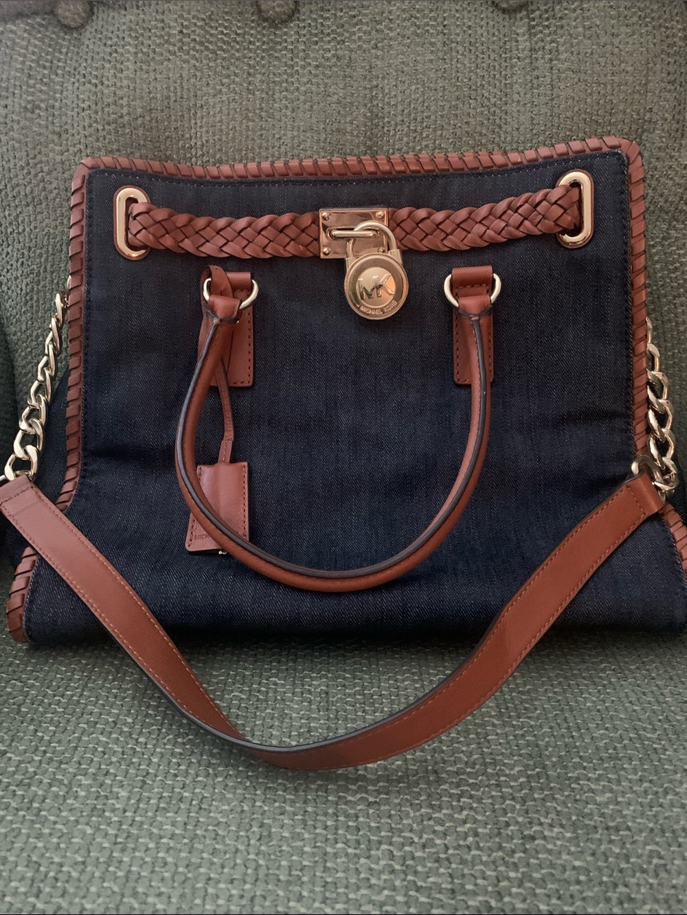 Michael Kors Denim Hamilton Tote